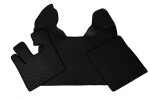 FL01, floor mats - ECO- leather, DAF XF 105 ( . 2007-2012) - MANUAL black